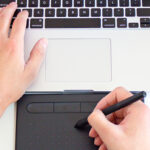 promote graphic design services with custom stickers