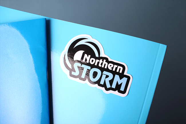 northern storm durable gloss sticker 