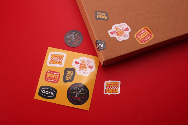 ooni pizza custom sticker sheets