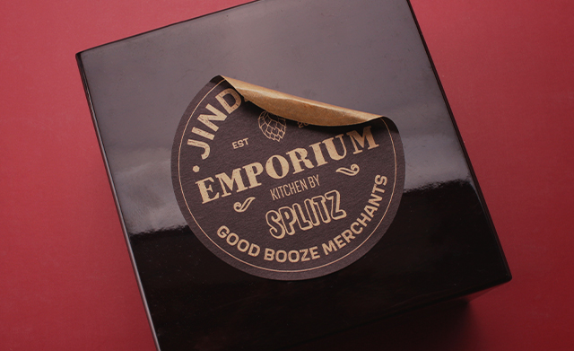 emporium kraft paper sticker 