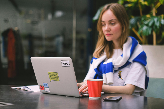 Customize your laptop with fun, easy-to-change stickers.