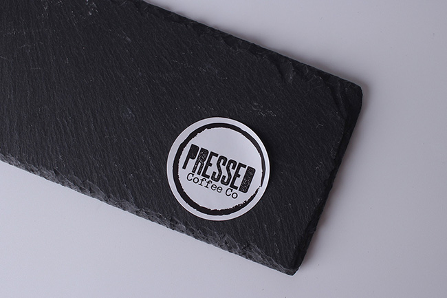 Pressed Coffee Co sticker.