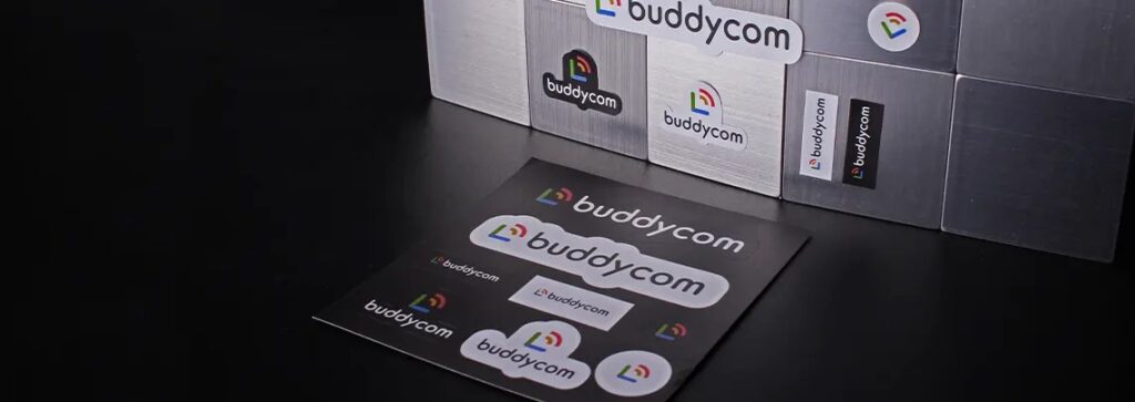 A collection of custom labels showing how to design stickers for brand variety.